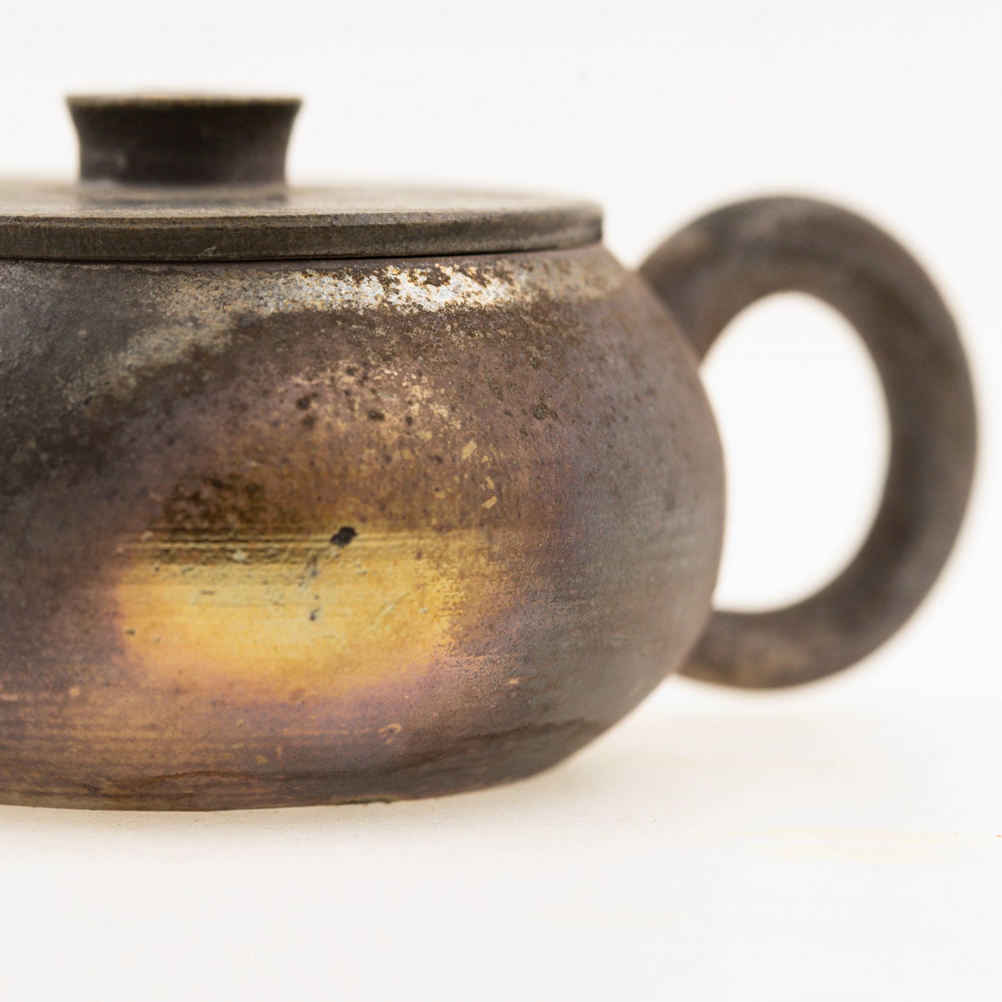 Wood-Fired Teapot Unglazed Handmade Fine Pottery Naturally Patinated Gong Fu tea