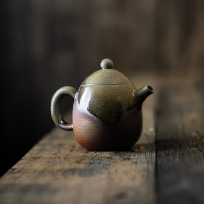 Teapot Wood Fired Teapot Fine Clay Pine Wood Charcoal Firing