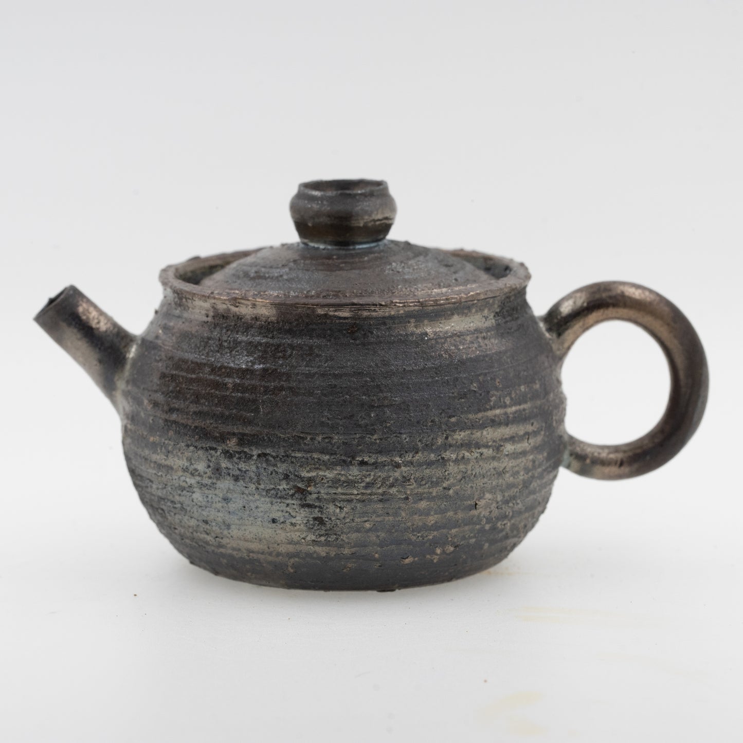 Teapot With Naturally Ash-Glazed Surface