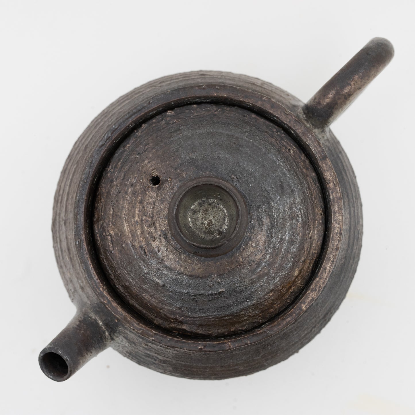 Teapot With Naturally Ash-Glazed Surface